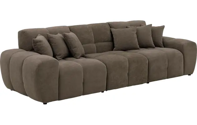 Goossens excellent zitbank kubus bruin stof - 8252696-goossens-excellent-kubus-bank-stof-bruin-02