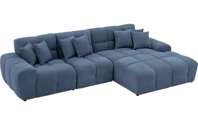 Goossens excellent loungebank kubus blauw stof - 8252700-gespiegeld-05