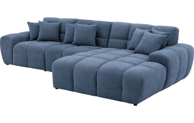 Goossens excellent loungebank kubus blauw stof - 8252700-gespiegeld-06