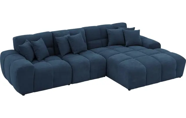 Goossens excellent loungebank kubus blauw stof - 8252701-gespiegeld-04