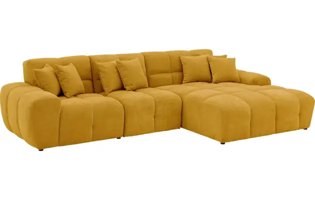 Goossens excellent loungebank kubus geel stof - 8252708-gespiegeld-03