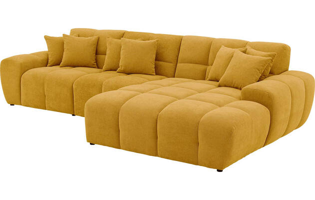 Goossens excellent loungebank kubus geel stof - 8252708-gespiegeld-06
