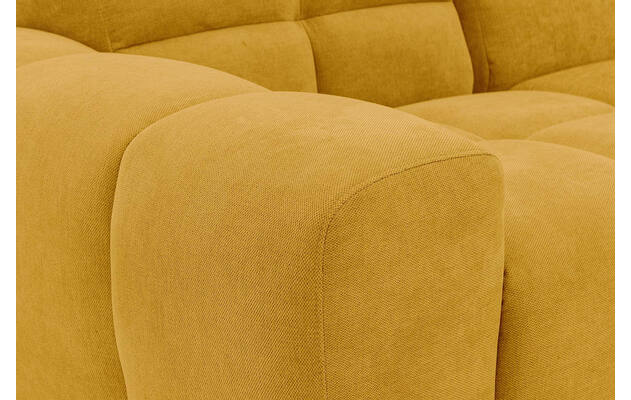 Goossens excellent loungebank kubus geel stof - 8252708-gespiegeld-09