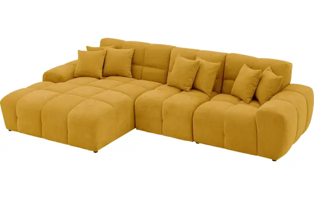 Goossens excellent loungebank kubus geel stof - 8252708-goossens-excellent-kubus-bank-stof-geel-04