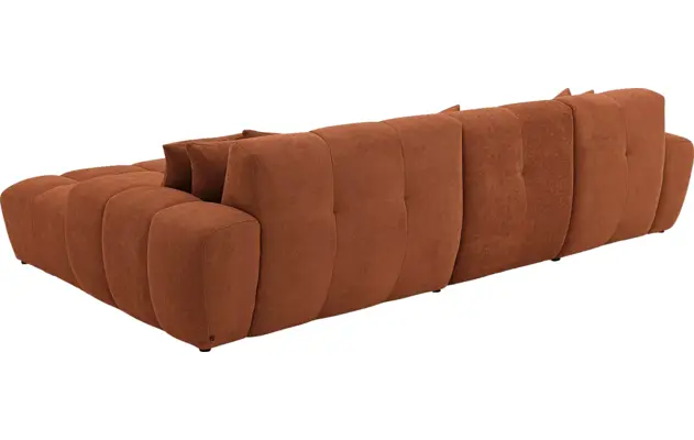 Goossens excellent loungebank kubus bruin stof - 8252709-gespiegeld-04