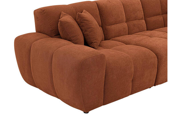 Goossens excellent loungebank kubus bruin stof - 8252709-gespiegeld-08