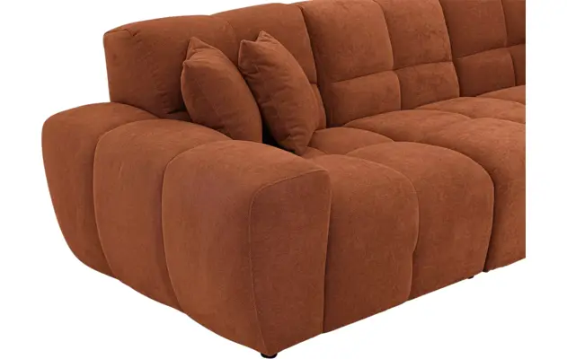 Goossens excellent loungebank kubus bruin stof - 8252709-gespiegeld-08