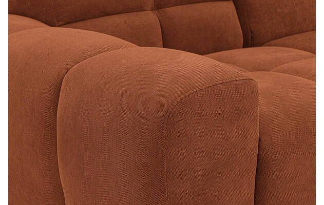 Goossens excellent loungebank kubus bruin stof - 8252709-gespiegeld-09