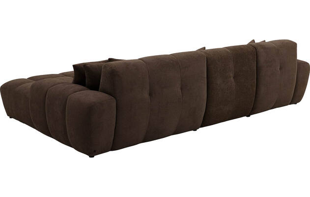 Goossens excellent loungebank kubus bruin stof - 8252711-gespiegeld-04