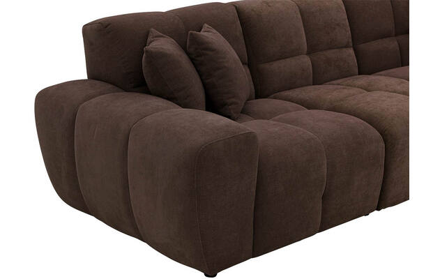 Goossens excellent loungebank kubus bruin stof - 8252711-gespiegeld-08