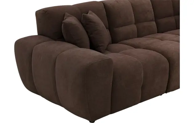 Goossens excellent loungebank kubus bruin stof - 8252711-gespiegeld-08