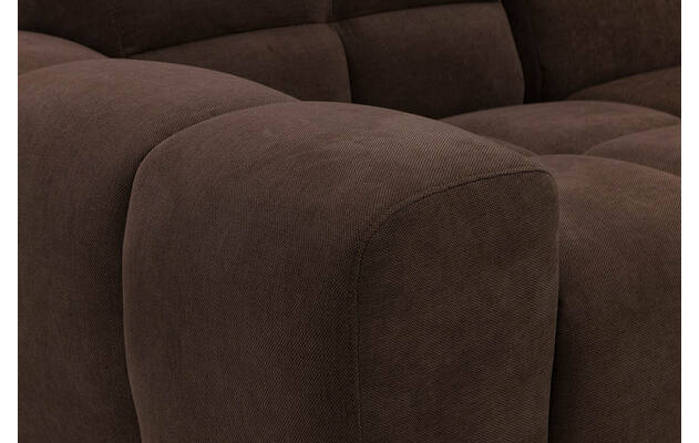 Goossens excellent loungebank kubus bruin stof - 8252711-gespiegeld-09