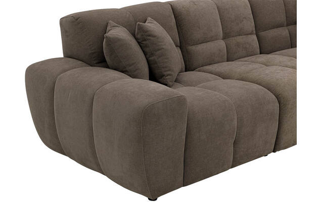 Goossens excellent loungebank kubus bruin stof - 8252712-gespiegeld-08