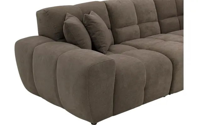 Goossens excellent loungebank kubus bruin stof - 8252712-gespiegeld-08