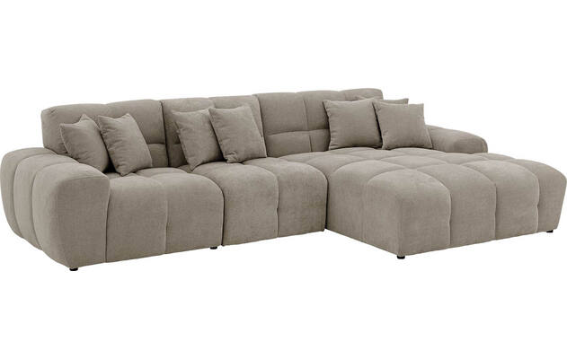 Goossens excellent loungebank kubus bruin stof - 8252713-gespiegeld-03