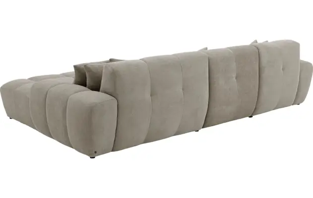 Goossens excellent loungebank kubus bruin stof - 8252713-gespiegeld-04