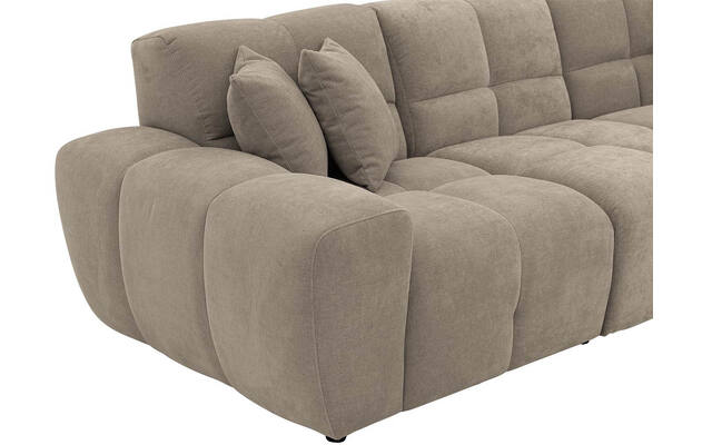 Goossens excellent loungebank kubus bruin stof - 8252714-gespiegeld-08