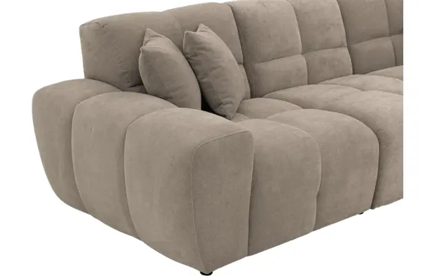 Goossens excellent loungebank kubus bruin stof - 8252714-gespiegeld-08
