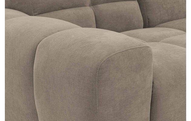 Goossens excellent loungebank kubus bruin stof - 8252714-gespiegeld-09