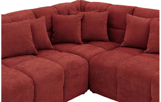 Goossens excellent hoekbank kubus rood stof - 8252715-gespiegeld-06