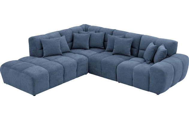 Goossens excellent hoekbank kubus blauw stof - 8252716-gespiegeld-05