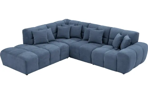 Goossens excellent hoekbank kubus blauw stof - 8252716-gespiegeld-05