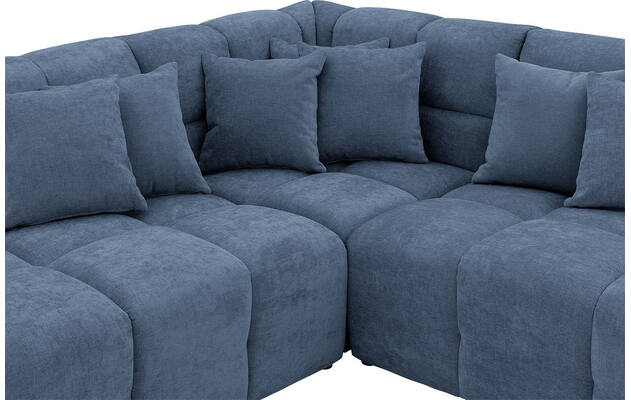 Goossens excellent hoekbank kubus blauw stof - 8252716-gespiegeld-06