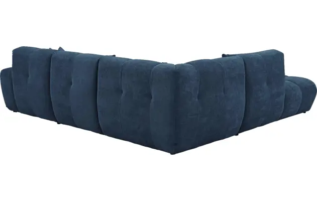 Goossens excellent hoekbank kubus blauw stof - 8252717-gespiegeld-04