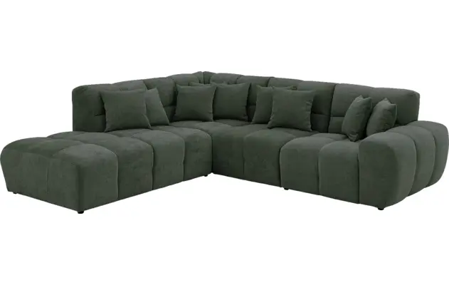 Goossens excellent hoekbank kubus groen stof - 8252720-gespiegeld-03