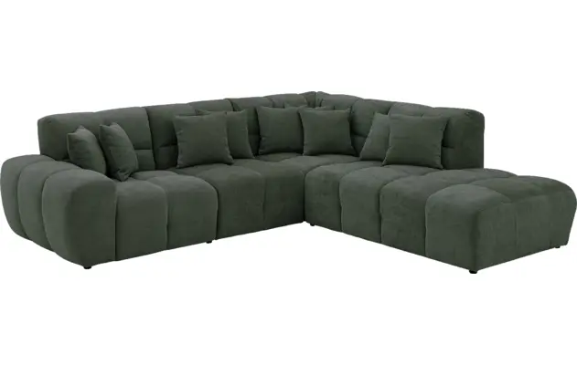 Goossens excellent hoekbank kubus groen stof - 8252720-goossens-excellent-kubus-bank-stof-groen-02