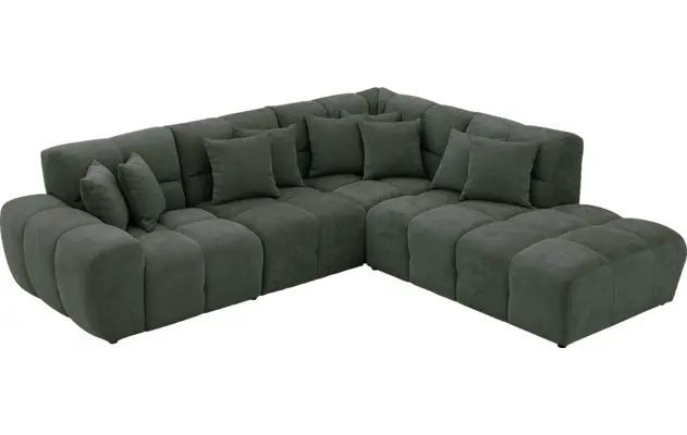 Goossens excellent hoekbank kubus groen stof - 8252720-goossens-excellent-kubus-bank-stof-groen-04