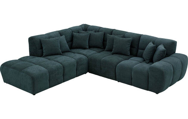 Goossens excellent hoekbank kubus groen stof - 8252721-gespiegeld-05
