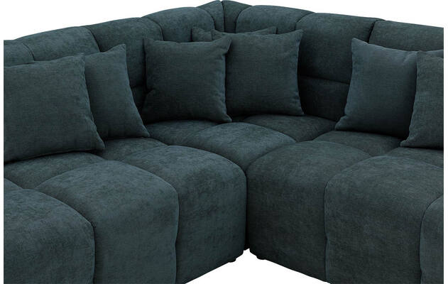 Goossens excellent hoekbank kubus groen stof - 8252721-gespiegeld-06