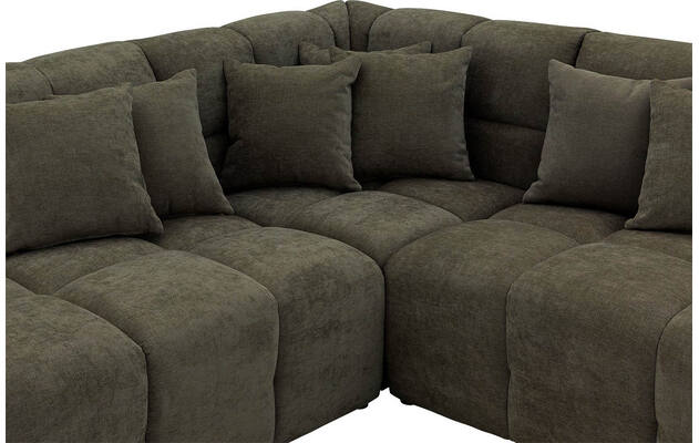 Goossens excellent hoekbank kubus groen stof - 8252722-gespiegeld-06