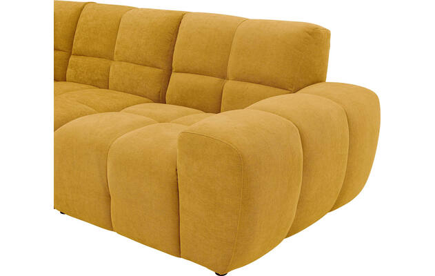 Goossens excellent hoekbank kubus geel stof - 8252724-gespiegeld-08