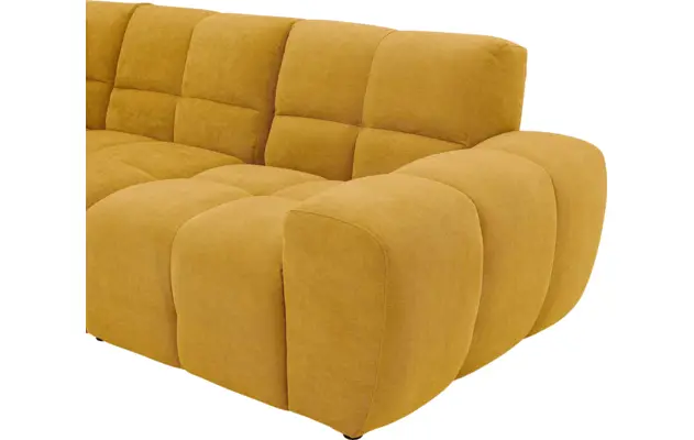 Goossens excellent hoekbank kubus geel stof - 8252724-gespiegeld-08