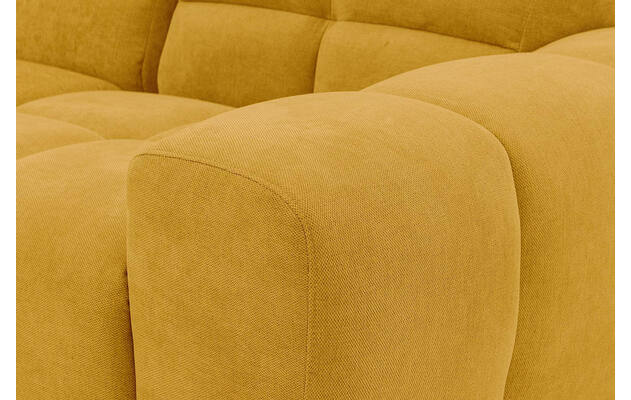 Goossens excellent hoekbank kubus geel stof - 8252724-gespiegeld-11