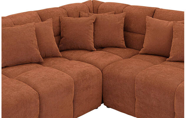 Goossens excellent hoekbank kubus bruin stof - 8252725-gespiegeld-06