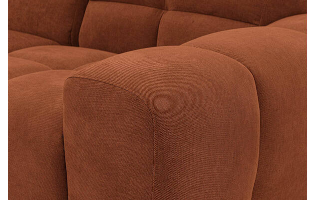 Goossens excellent hoekbank kubus bruin stof - 8252725-gespiegeld-10