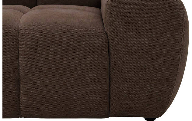 Goossens excellent hoekbank kubus bruin stof - 8252727-gespiegeld-09