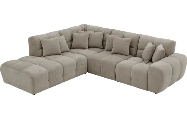 Goossens excellent hoekbank kubus bruin stof - 8252729-gespiegeld-05