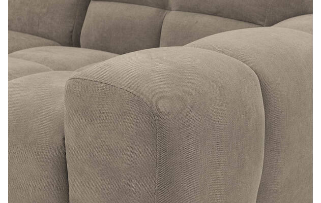 Goossens excellent hoekbank kubus bruin stof - 8252730-gespiegeld-10