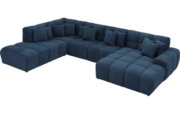 Goossens excellent u bank kubus blauw stof - 8252733-gespiegeld-06