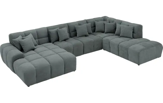 Goossens excellent u bank kubus groen stof - 8252734-goossens-excellent-kubus-bank-stof-groen-05
