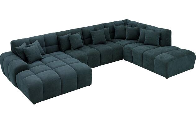 Goossens excellent u bank kubus groen stof - 8252737-goossens-excellent-kubus-bank-stof-groen-05