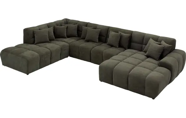 Goossens excellent u bank kubus groen stof - 8252738-gespiegeld-06