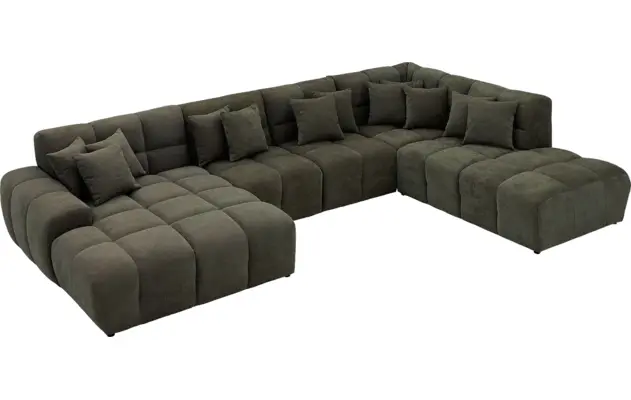 Goossens excellent u bank kubus groen stof - 8252738-goossens-excellent-kubus-bank-stof-groen-05