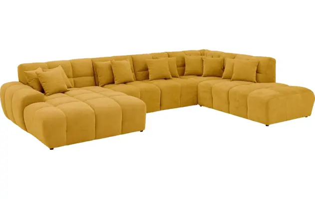Goossens excellent u bank kubus geel stof - 8252740-goossens-excellent-kubus-bank-stof-geel-02
