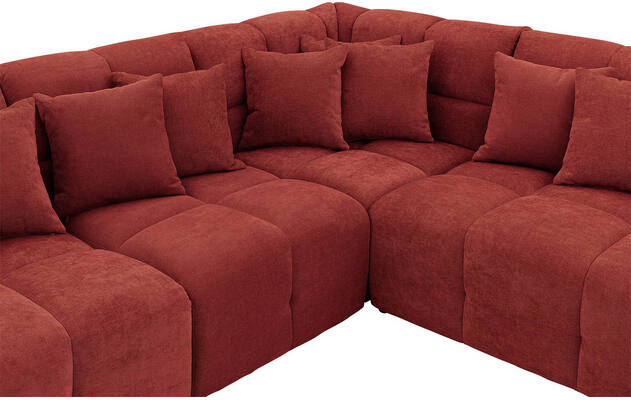 Goossens excellent hoekbank kubus rood stof - 8252747-gespiegeld-06