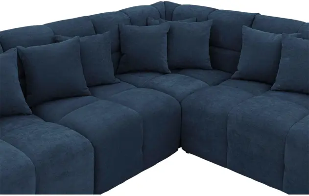 Goossens excellent hoekbank kubus blauw stof - 8252749-gespiegeld-06